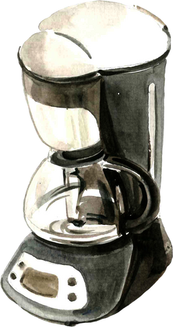 Watercolor Coffee Maker