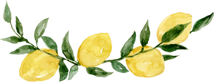 Watercolor Lemons Illustration